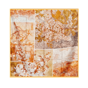 Mulberry Silk 14 Momme Square Scarf Spring Canvas 108x108 cm