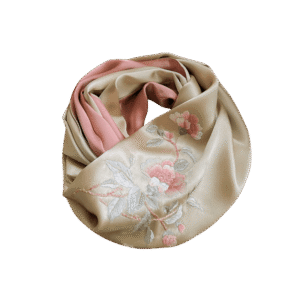 Handcrafted Suzhou Embroidery 100% Mulberry Silk Scarf 155x35cm