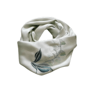 Handmade Su Embroidery 16 Momme Silk Scarf 155x35cm