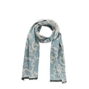 Luxurious Silk Velvet Autumn-Winter Scarf Cloud Pattern 30x180cm