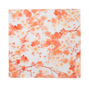 100% Mulberry Silk Elegant Silk Scarf Hundred Flowers Design 65x65cm