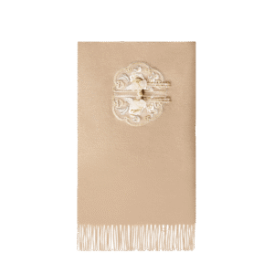 Handcrafted Embroidery Premium 100% Wool Scarf Shawl Beaded Fringe 180x30cm