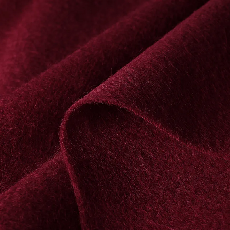 Luxury Embroidered Wool Cashmere Scarf – Horse & Persimmon Pattern - Image 5