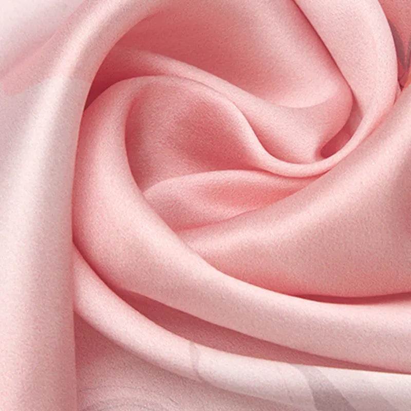 100% Mulberry Silk Luxury Square Silk Scarf Dreamy Jiangnan Design 68 x 68 Cm - Image 8